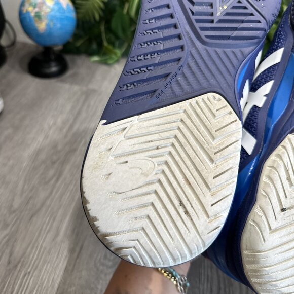 Asics Gel Resolution 8 Clay Tennis Shoes Mens Size 11.5 Blue Pickleball Sneakers main image 5